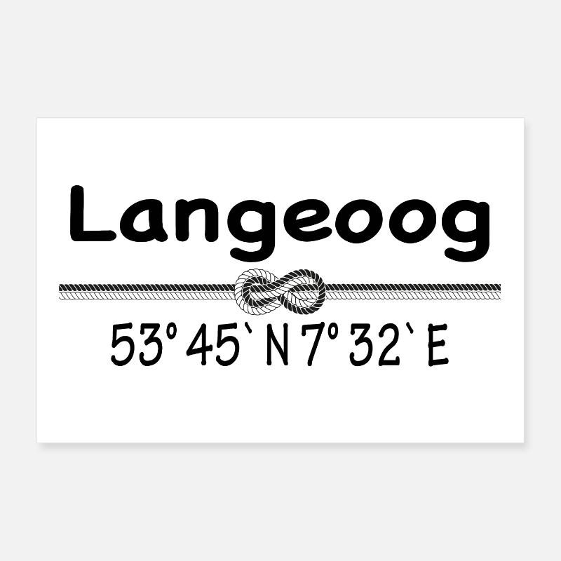 Coordinates Langeoog Poster 12" x 8" (30x20 cm)