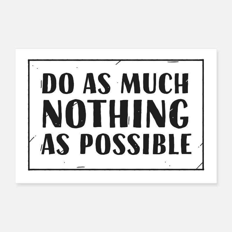 Nothing Poster 30 x 20 cm