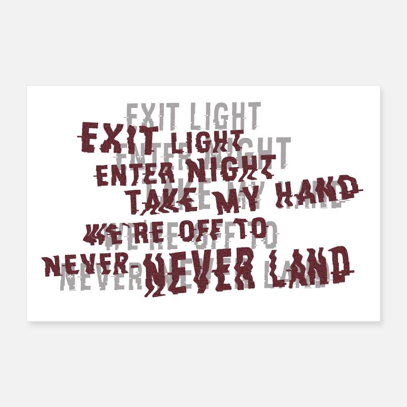 sandman - paroles - Poster 30 x 20 cm - blanc