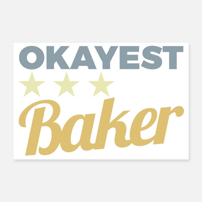 Durchschnittlicher Bäcker Poster 30x20 cm