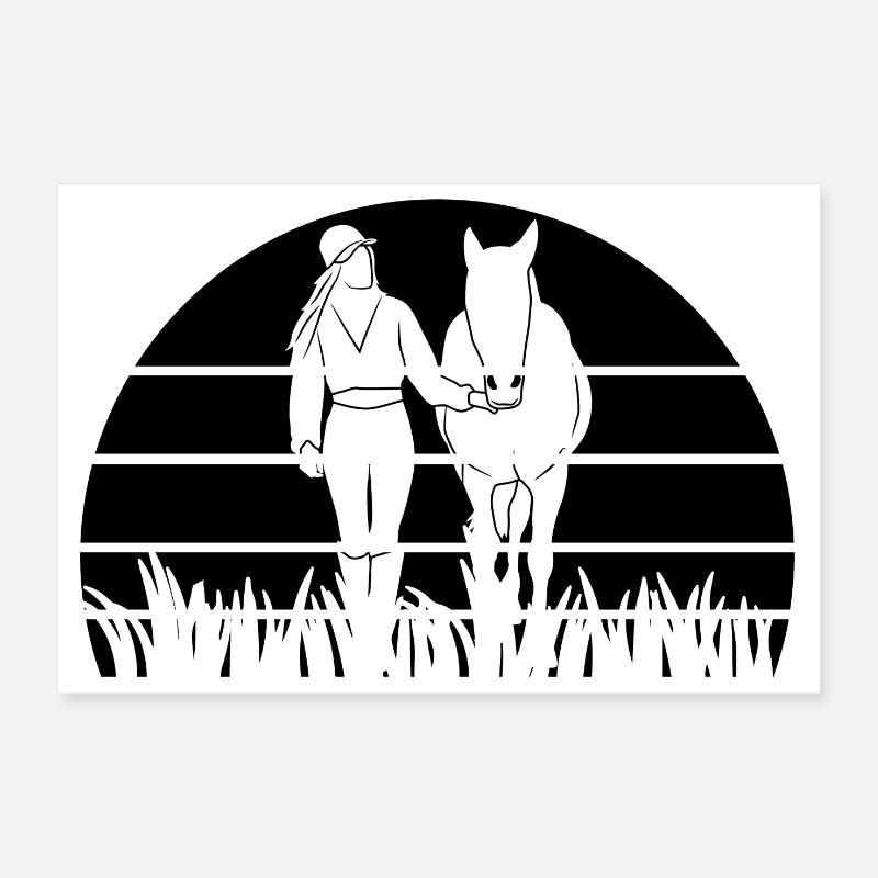 Reiterin Poster 30x20 cm