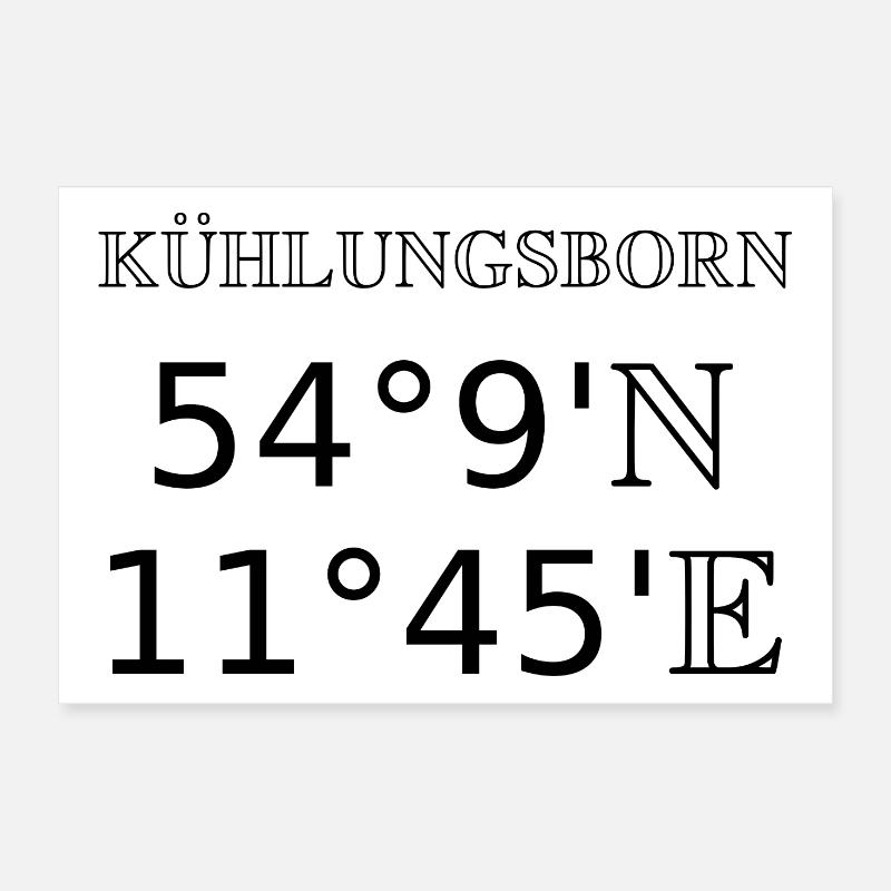 Kühlungsborn - Poster 30 x 20 cm - blanc