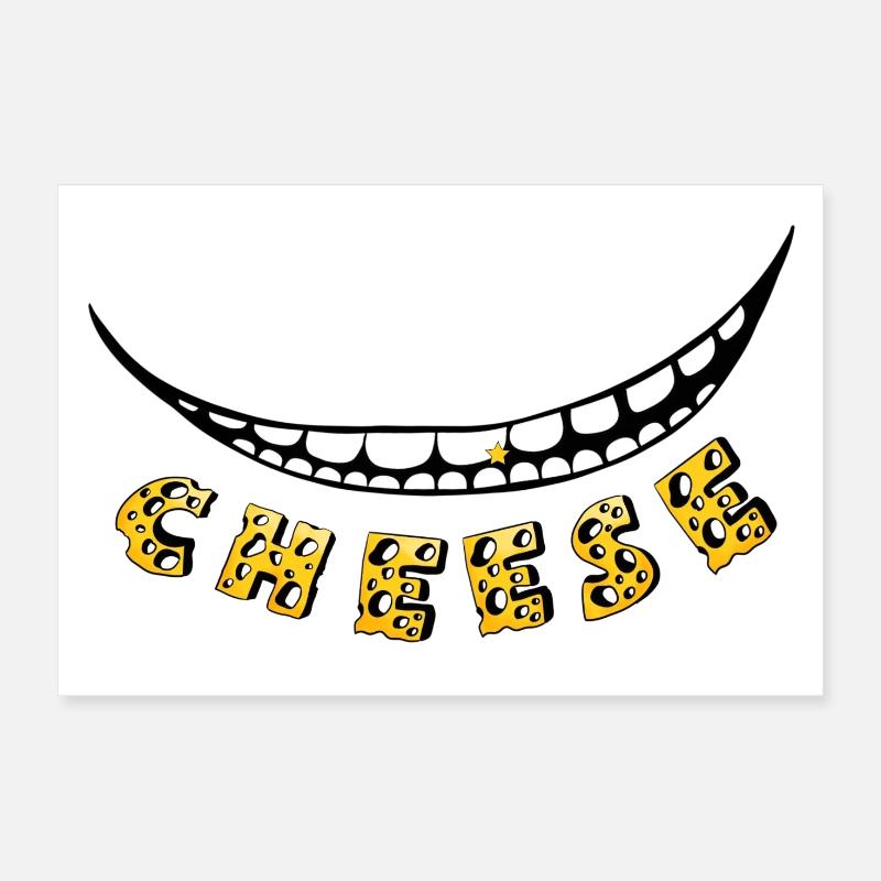 Cheese :) - Poster 30x20 cm - Weiß