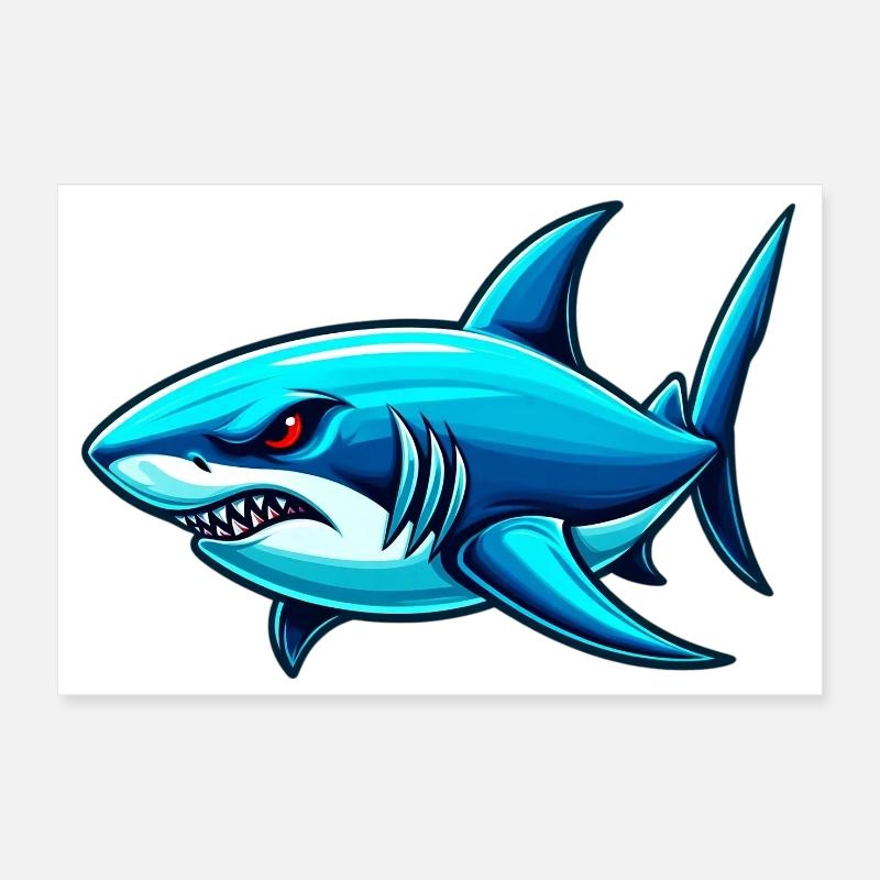Requin Poster 30 x 20 cm