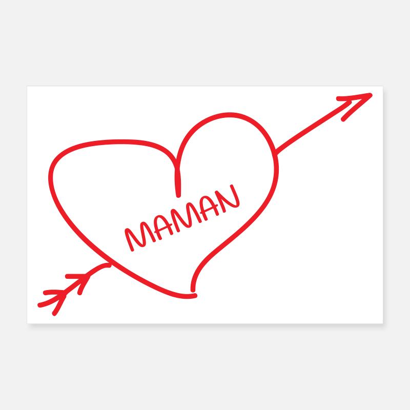 Mama, ich liebe dich - Muttertag Poster 30x20 cm