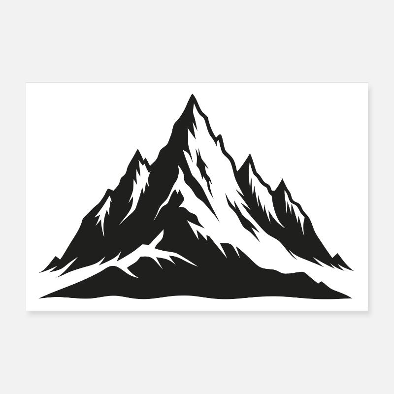 Mountains Poster 12" x 8" (30x20 cm)