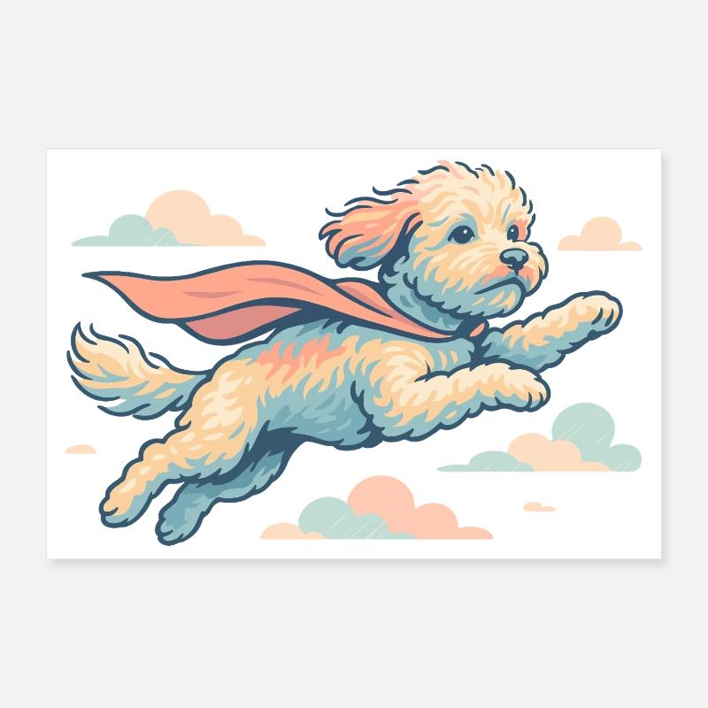 Super chien Havapoo Cape Cape cadeau Poster 30 x 20 cm