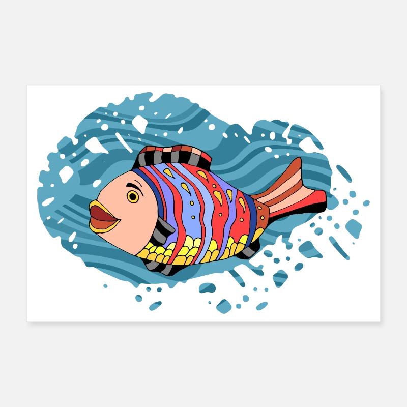 Fisch Poster 30x20 cm