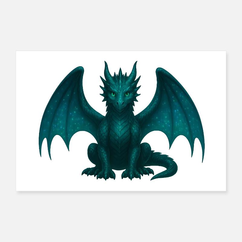Ether Dragon – Magic & Transformation Poster 12" x 8" (30x20 cm)
