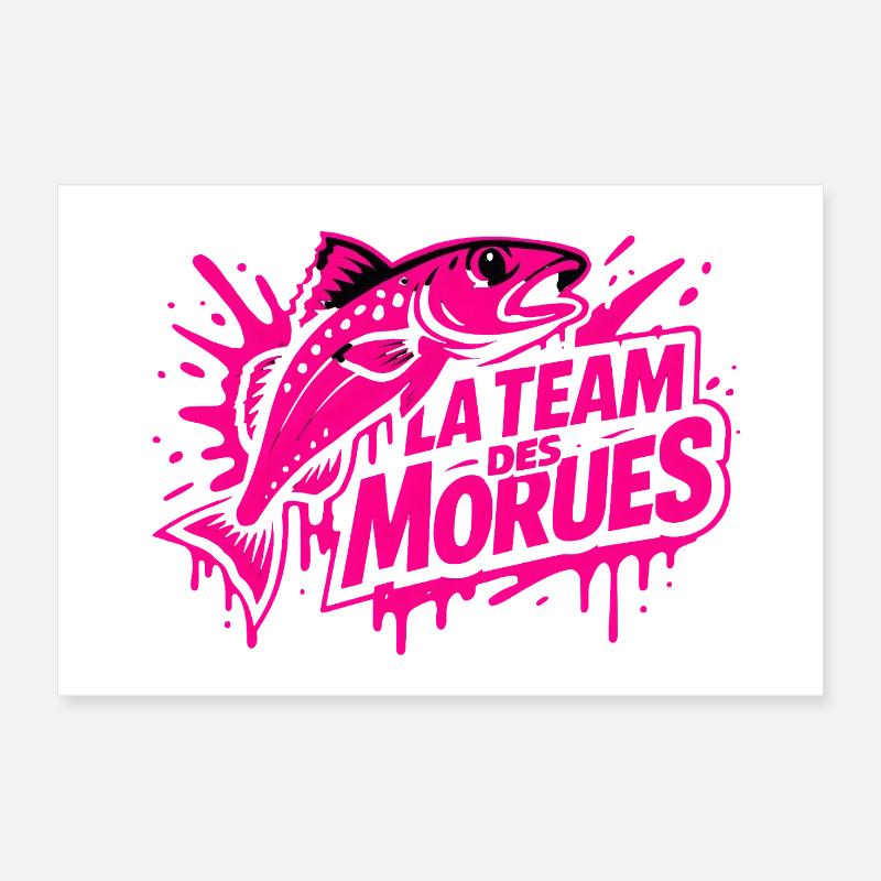 Neon Cod Team Poster 12" x 8" (30x20 cm)