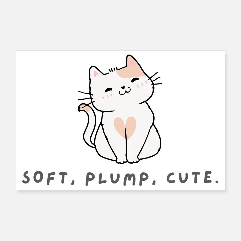 Chat Mignon Dodu et Doux Cadeau Chatons Poster 30 x 20 cm