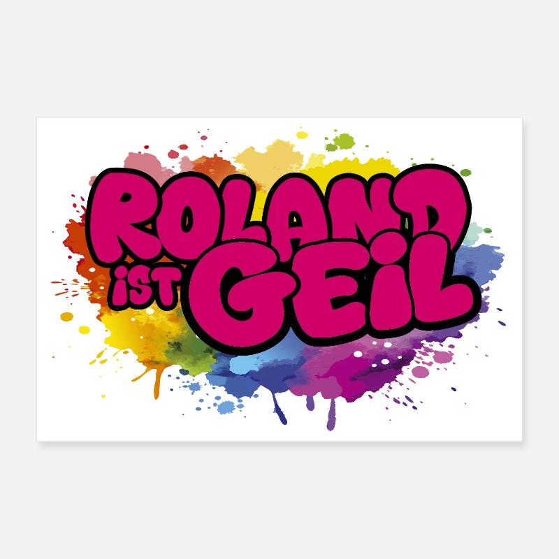 Roland Geil Farbexplosion Schlagersänger Concert Poster 30 x 20 cm