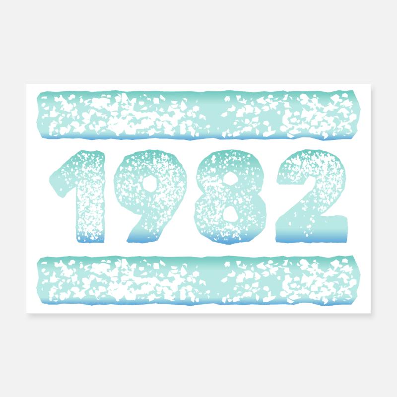 Year 1982 Poster 12" x 8" (30x20 cm)