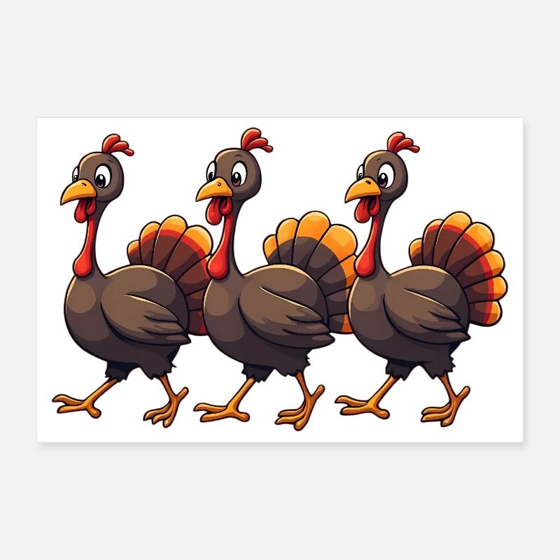 Bébé dinde de Thanksgiving Poster 30 x 20 cm