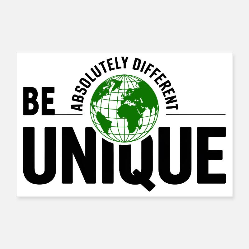 Unique Green Globe Poster 12" x 8" (30x20 cm)