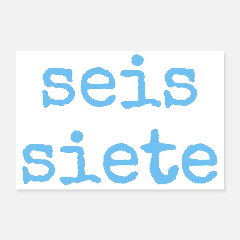 Seis Siete - Espagnol 67 Poster 30 x 20 cm