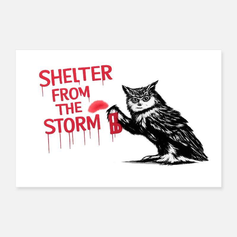 Abri contre la tempête Poster 30 x 20 cm