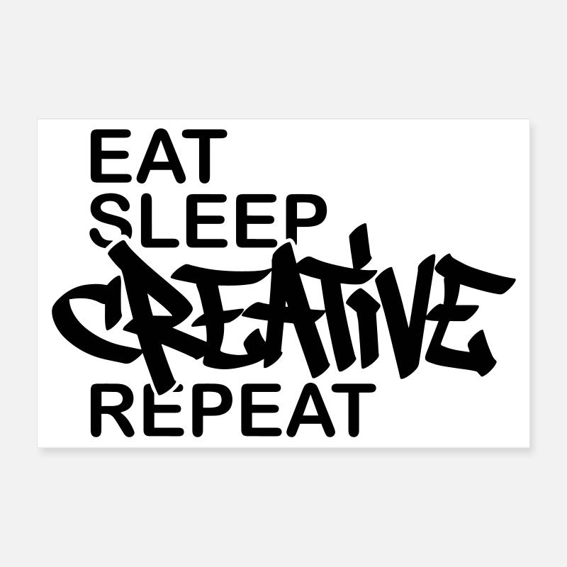 Creative Motto Graffiti Day Poster 12" x 8" (30x20 cm)