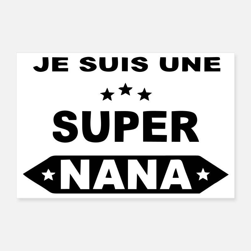 Je suis une super nana Poster 30 x 20 cm