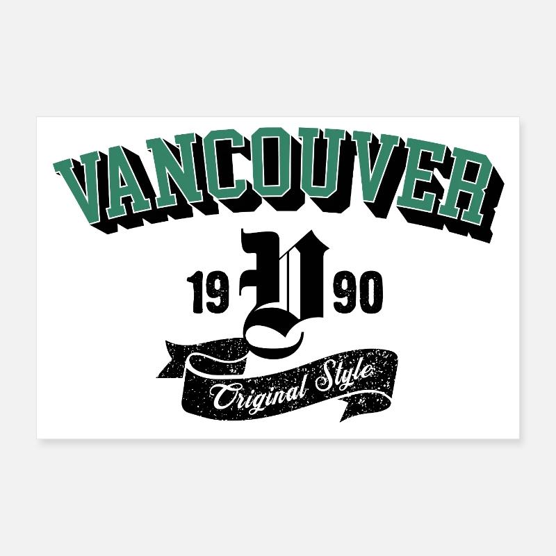 Vancouver Original Style Bogen-Tee Poster 30x20 cm