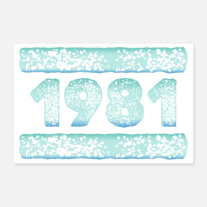 year 1981 Poster 12" x 8" (30x20 cm)