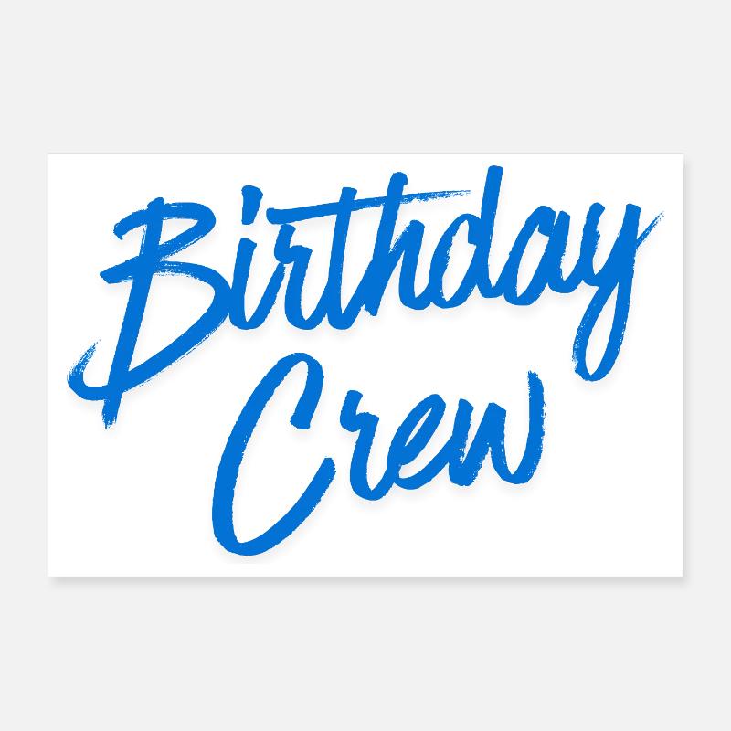 Équipe d’anniversaire Poster 30 x 20 cm