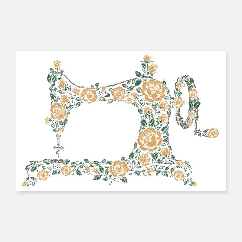 sewing machine Poster 12" x 8" (30x20 cm)