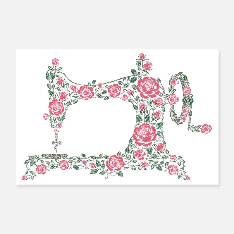 sewing machine Poster 12" x 8" (30x20 cm)