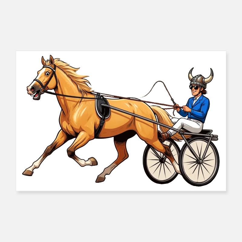 Trotter Poster 12" x 8" (30x20 cm)