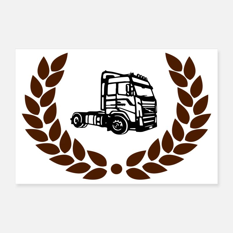 Nous faisons des camions dans le bicolor couronne Poster 30 x 20 cm