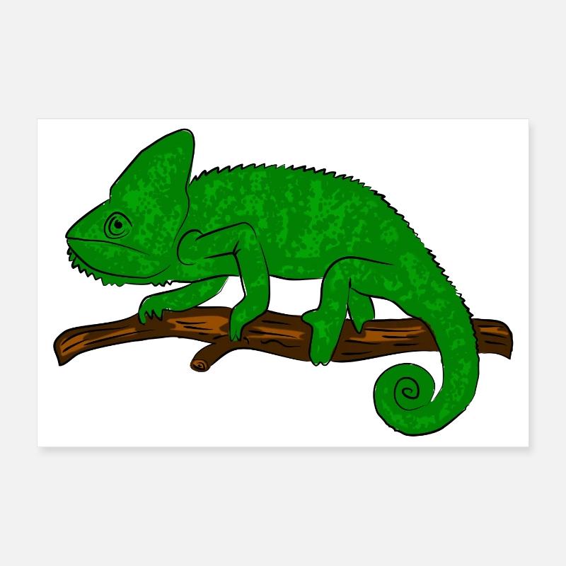 caméléon Poster 30 x 20 cm