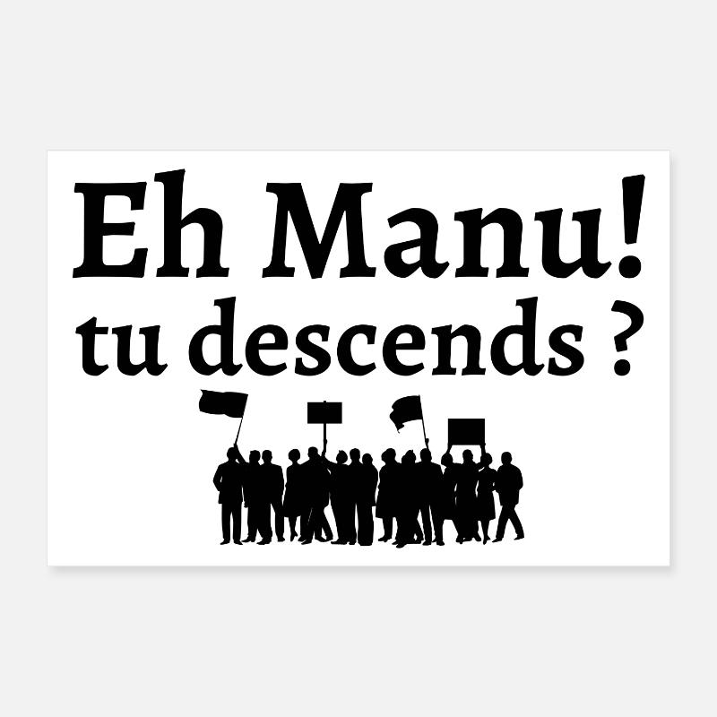 réforme des retraites, retraites, retraite - Poster 30 x 20 cm - blanc