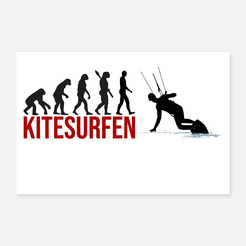 Evolution Kitesurfen Poster 30x20 cm