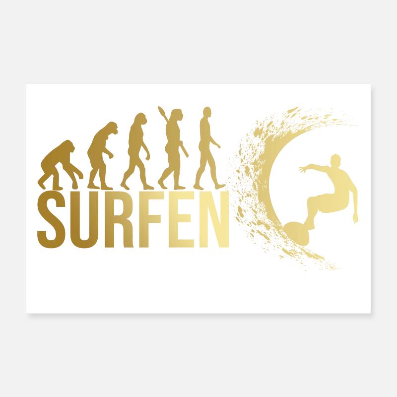 Evolution Surfen Poster 30x20 cm