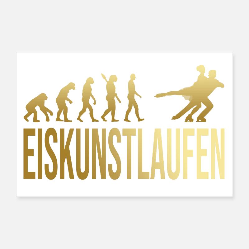 Evolution Eiskunstlaufen Poster 30x20 cm