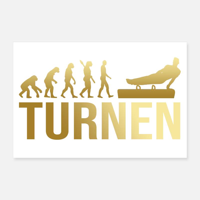 Evolution Turnen Poster 30x20 cm