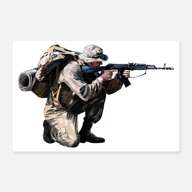 Soldier Poster 12" x 8" (30x20 cm)