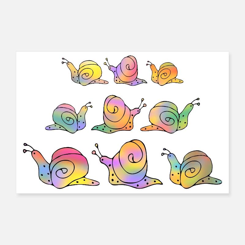 Escargots Poster 30 x 20 cm