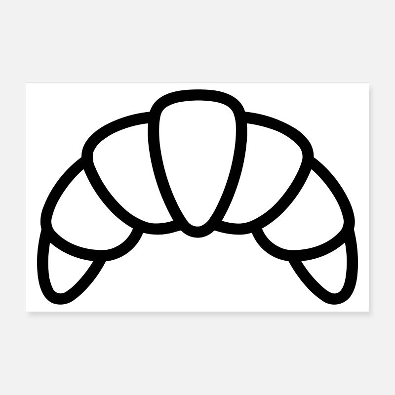 croissant Poster 30 x 20 cm