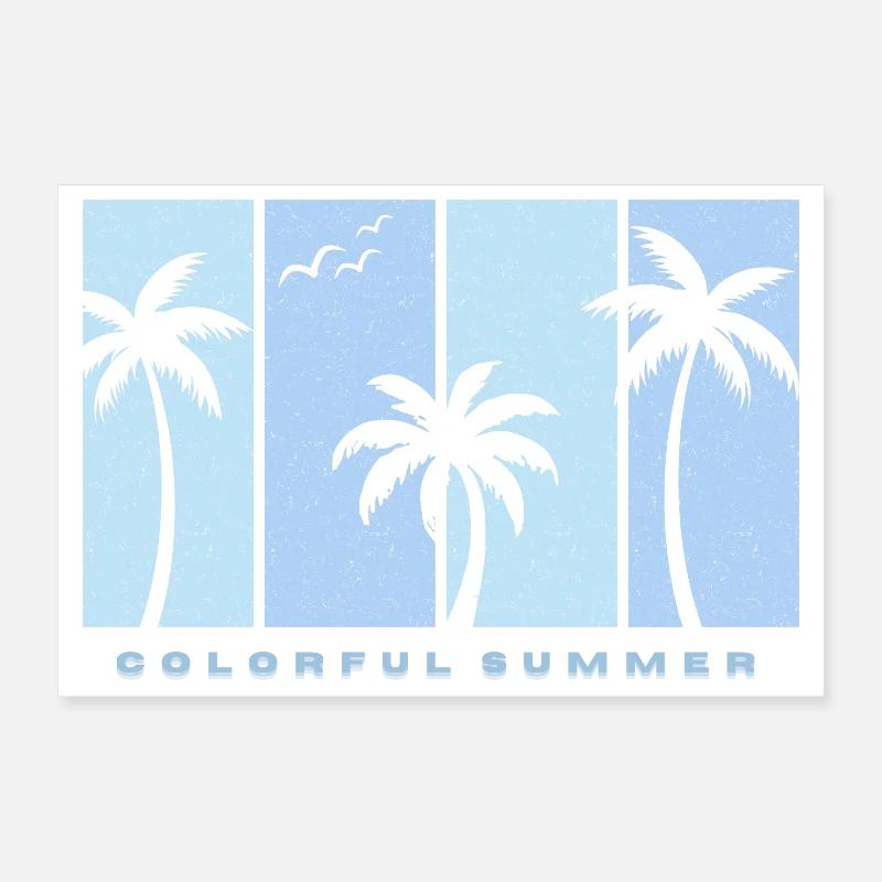 Bunte Sommerstimmungen Poster 30x20 cm