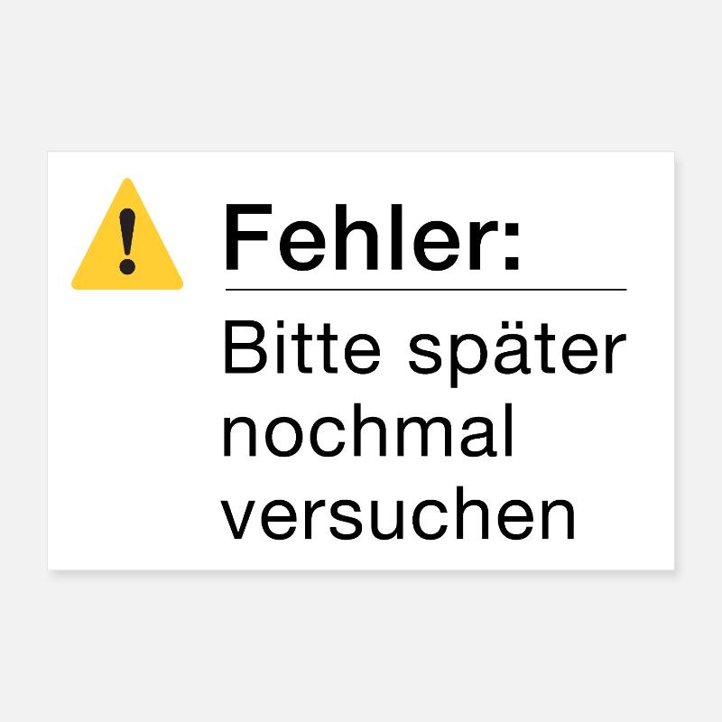 Fehler: Bitte noch einmal versuchen, Informatik Poster 30x20 cm