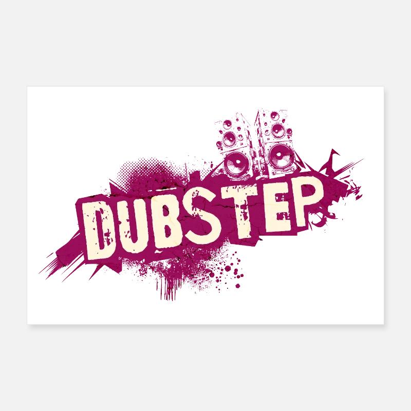 Dubstep graffiti grunge Poster 30 x 20 cm