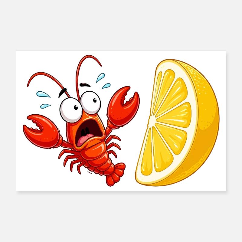 Spectacle de crabe agrume Poster 30 x 20 cm