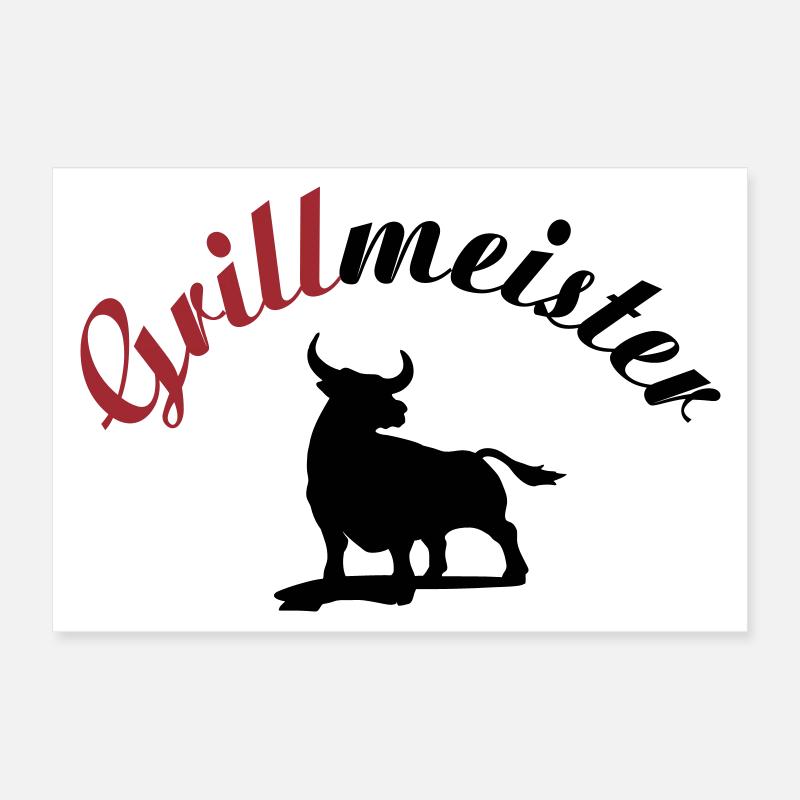 Maître de gril Poster 30 x 20 cm
