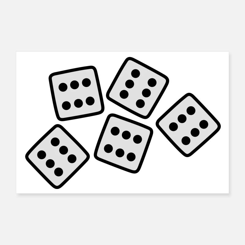 Dice - 30 ans Anniversaire Poster 30 x 20 cm