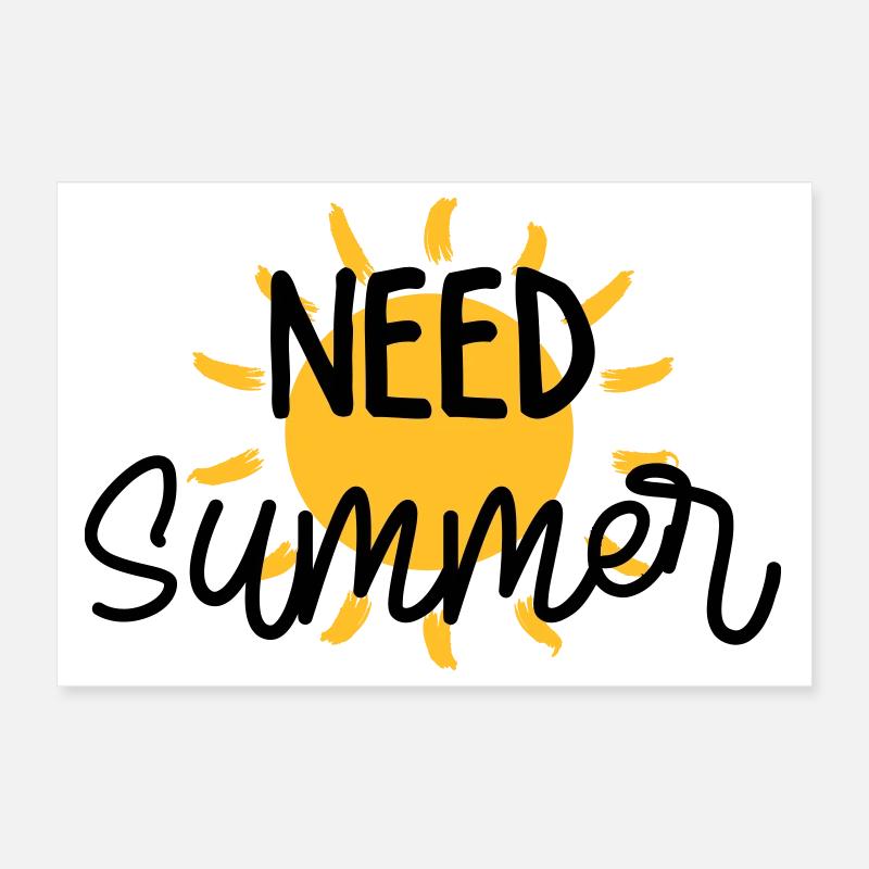 Sommer / Urlaub / Strand / Sonne Poster 30x20 cm