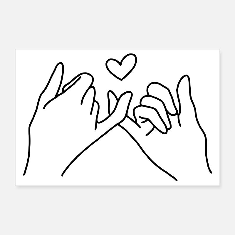 Herz Ich liebe dich Poster 30x20 cm