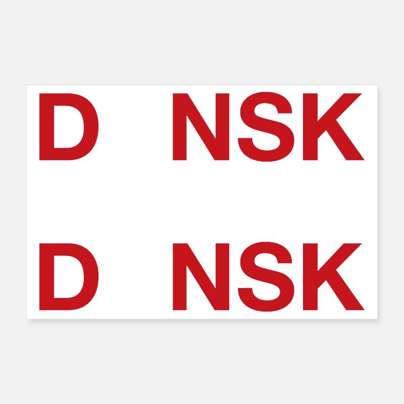 DANSK Danish Flag Dänemark Denmark Poster 12" x 8" (30x20 cm)