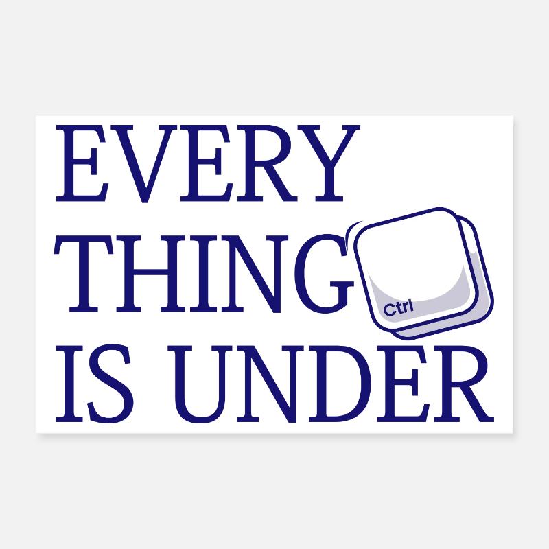 Alles steht unter Strg Poster 30x20 cm