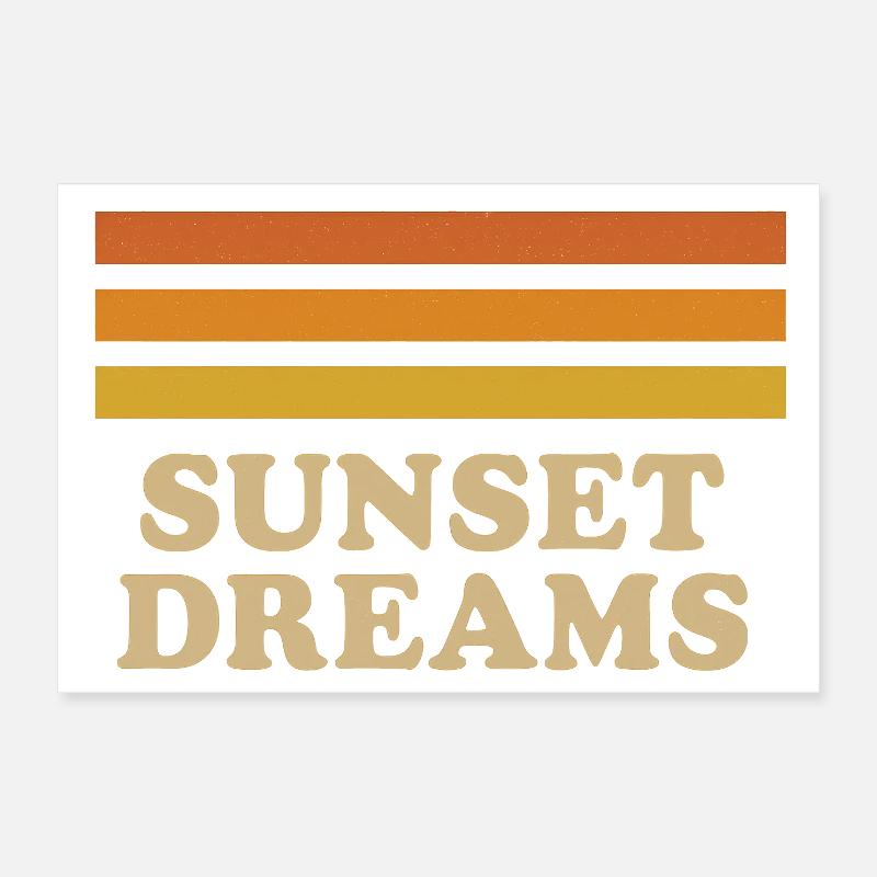 Sunset Dreams Poster 30x20 cm